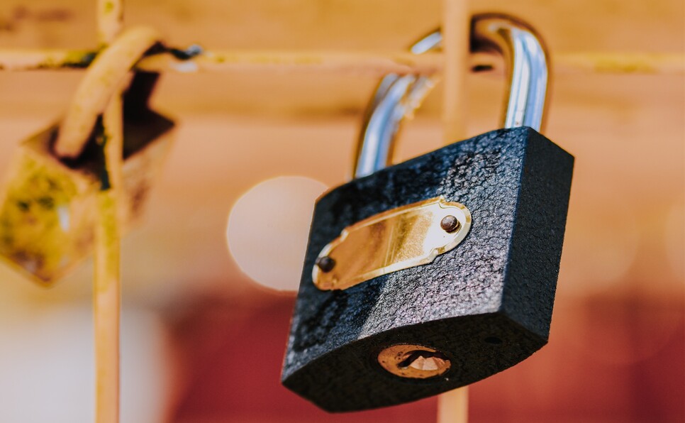 A padlock to symbolize how to copyright your writing